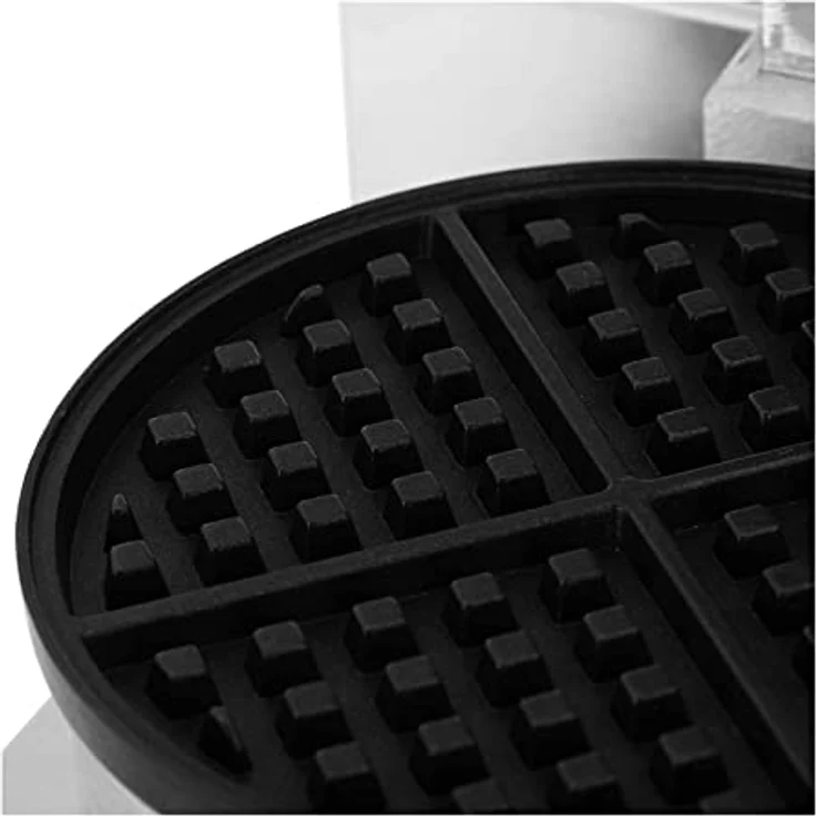 Royal Catering RCWM-2600-R Waffeleisen Waffelgerät Waffelautomat Waffle Maker Belgische Waffel Doppelt Rund (2 x 1.300 Watt, Timer 15 min, Teflon & Aluminium, Edelstahl) – Bild 4