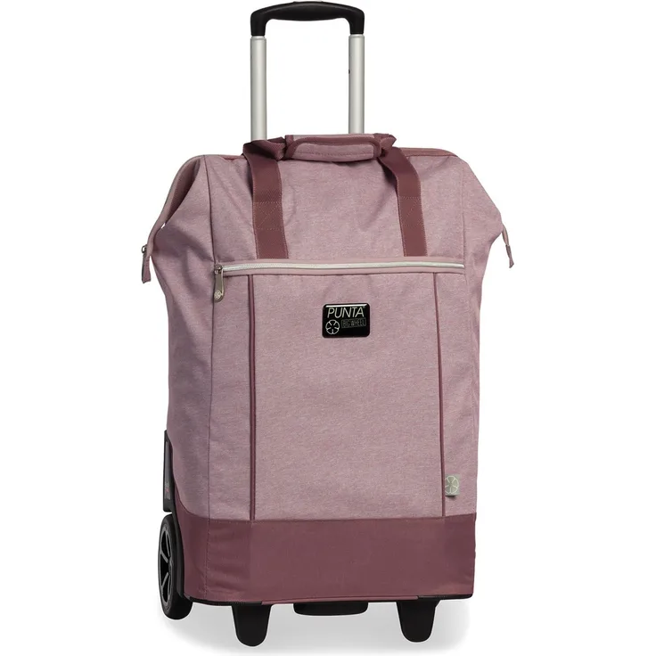 Punta Big Wheel Einkaufstrolley 62 cm, Rosa, Höhenverstellbar, Teleskopstange