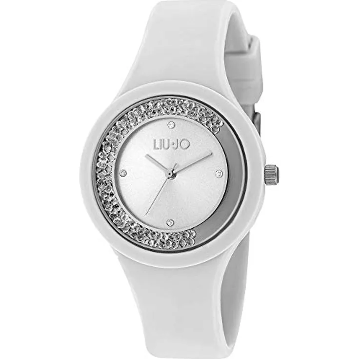 LiuJo Dancing Sport Damen Armbanduhr TLJ1417, Silikonarmband in Hellblau, Wasserdichtigkeit 5 Bar, Durchmesser 38mm