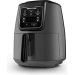 Karaca Air Cook XL 2IN1 Airfryer Schwarz Shine, Fritten, Hausjoghurt, Trockene Gemüse Obstsorten, Grillgerichte, Less Fat Technology, Grillgerichte Sowie Saftige