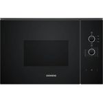 Siemens BF520LMA1 iQ300, Einbau-Mikrowelle mit 20 Liter Kapazität und 800 Watt, schwarz