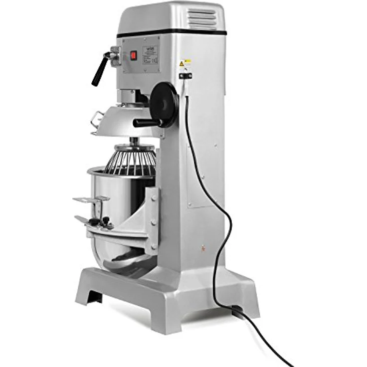 VERTES Teigknetmaschine 30L mit Planetenrührwerk, Edelstahl Rührschüssel, 1500 Watt, für Bäckerei und Gastronomie – Bild 4