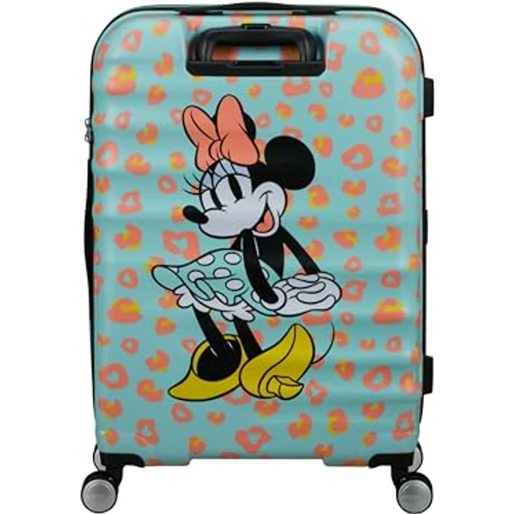 American Tourister Wavebreaker Disney FL - Spinner M, Koffer, 67 cm, 64 L, Mehrfarbig (Minnie Pastel Dots) - ABS-Konstruktion, TSA-Schloss, Rpet-Innenausstattung – Bild 3