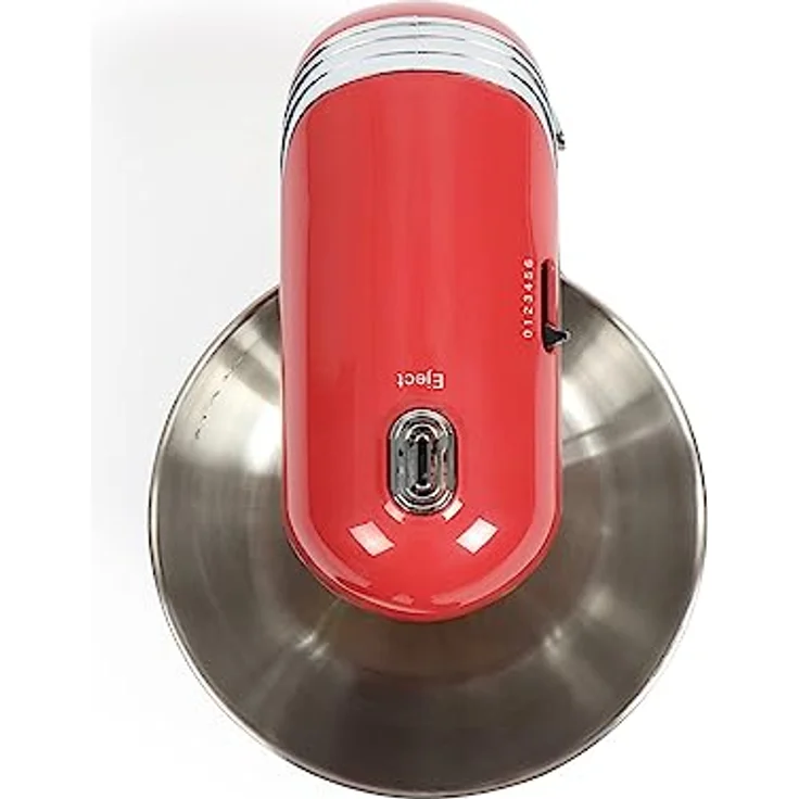 LIVOO DOP137RC Küchenmaschine 250W, 6 Geschwindigkeiten, 3L Edelstahlschüssel, rot – Bild 5