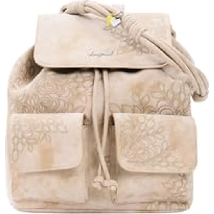 Desigual Sierra City Rucksack, beige, 28 cm, 100% Polyester, kompakte Maße 23 cm x 11 cm x 28 cm – Bild 3