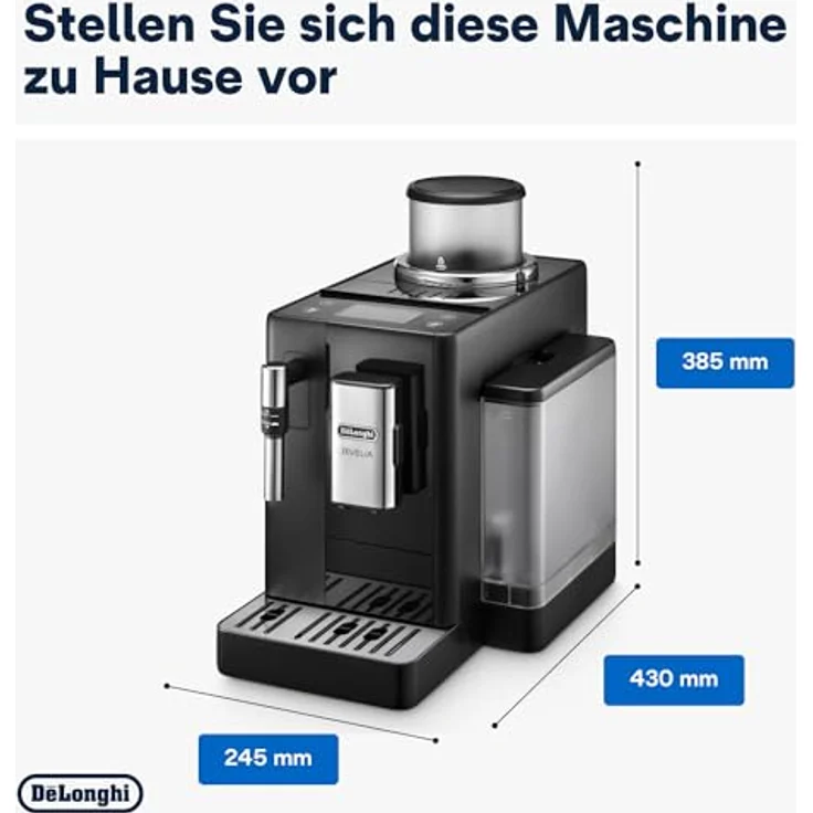 Extra Delonghi EXAM440.35.B Rivelia, Kaffeevollautomat, Schwarz – Bild 7