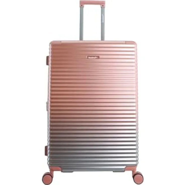 Saxoline Unisex Suitcase Elite, Koffer mit versenktem TSA-Schloss, erweiterbar, robustes ABS/PC-Material, doppelrollen und halb-aluminium Trolleysystem