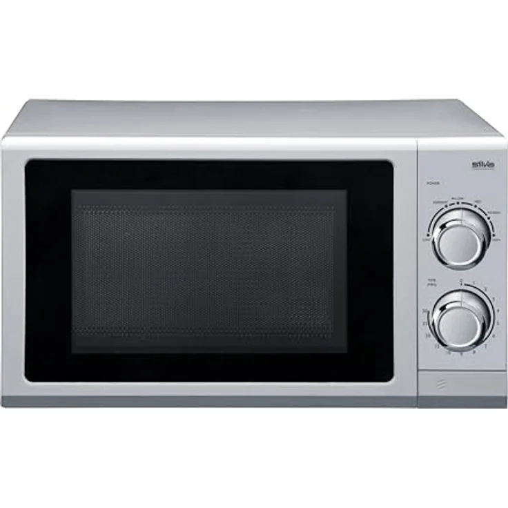 Silva MW-U 25.4, Einbaumikrowelle Silber mit 700W, 17L Garraum, Timerfunktion, Sichtfenster und 6 Leistungsstufen – Bild 1