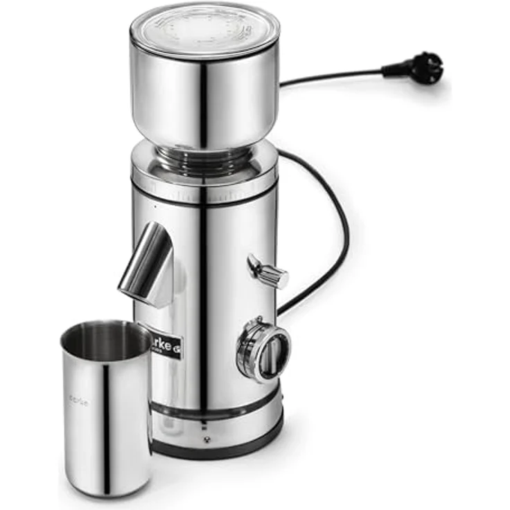 Aarke Kaffeemühle elektrisch – Edelstahl-Kaffeemühle mit 64-mm-Mahlscheiben, einstellbarem Mahlgrad, automatischer Dosierung & Speicherfunktion für Espresso, Filterkaffee & Cold Brew – Bild 2