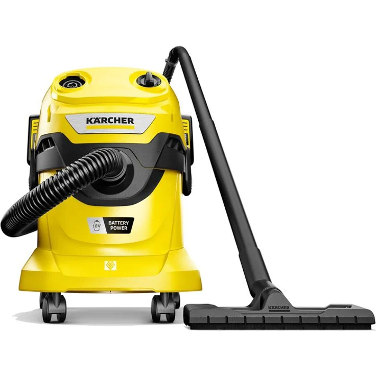 KÄRCHER Nass-Trocken-Sauger WD 4-18 Dual Battery Set V-20/22, 36-V-Motor, 20 l Kunststoffbehälter, inkl. Akku und Ladegerät