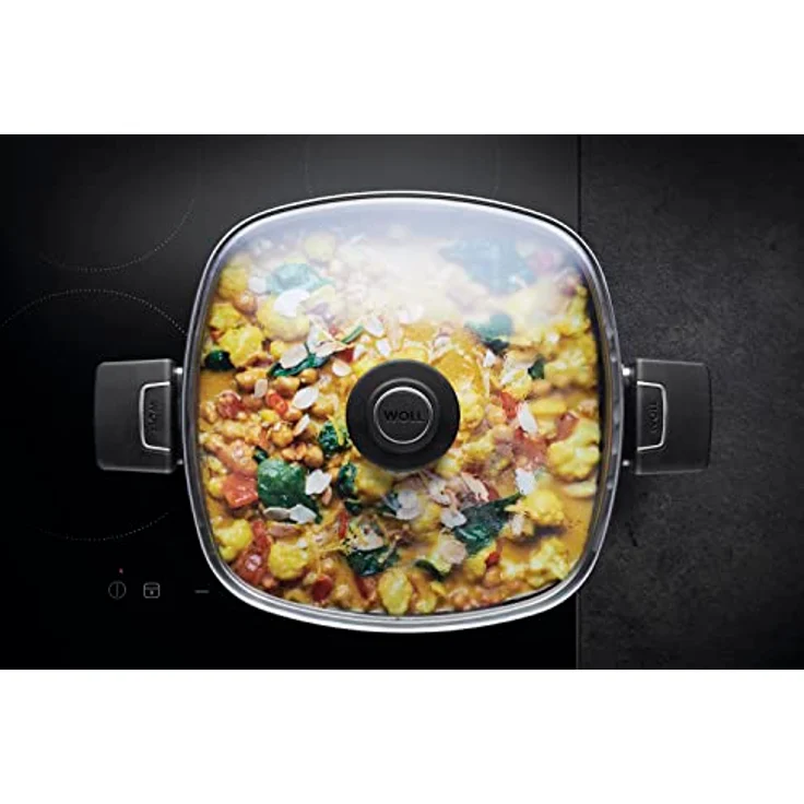 Woll Diamond Lite Guss-Bräter, Induktiv -, 28 x 28 cm, 10,5 cm hoch, 6 Liter, 2 Seitengriffe - Geeignet für alle Herdarten, Aluminium Gusspfanne, backofenfest, anthrazit – Bild 5