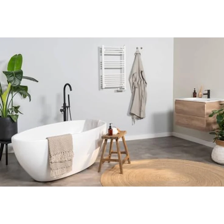 Eurom Sani-Towel 750 White, elektrischer Badezimmerheizkörper mit 750 Watt Leistung und Timer – Bild 3
