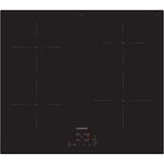 SIEMENS Table induction 4 foyers - L59 x P52 cm - EU611BEB5E, Induktionskochfeld mit TouchControl-Steuerung, 4 Booster - 4600 W - schwarz