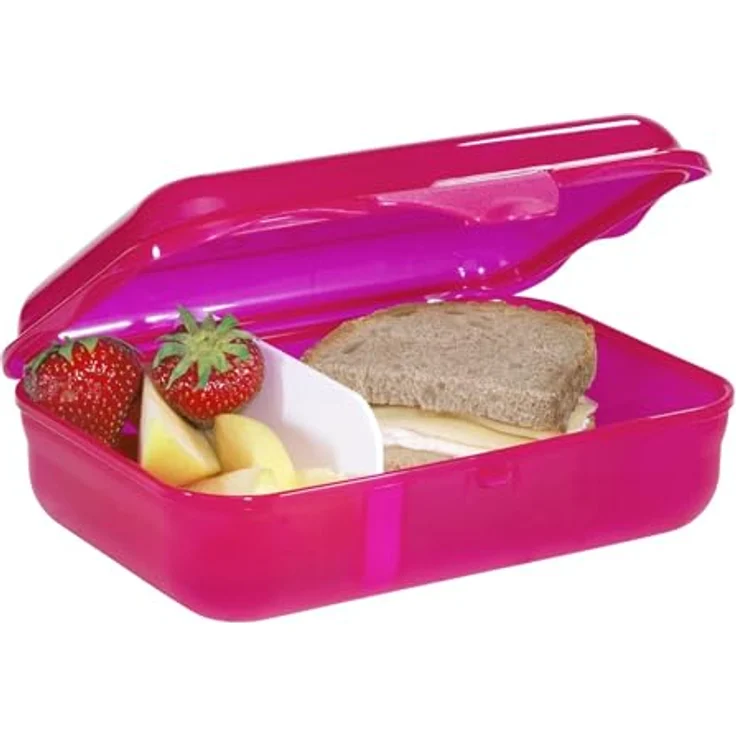 Step by Step Lunchbox mit Klickverschluss, herausnehmbare Trennwand, spülmaschinengeeignet, BPA-frei, 1-tlg. – Bild 1