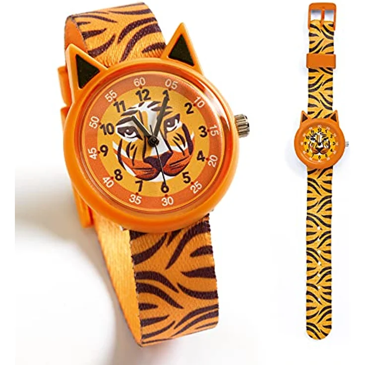 DJECO Quarzuhr Elegante Quarzuhr mit schönem Motiven zum Uhr-Lesen-Lernen – Bild 7