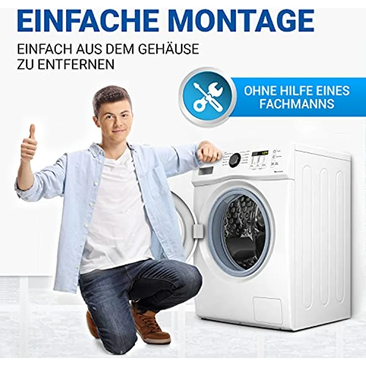 VIOKS Türmanschette für Waschmaschine kompatibel mit Miele 6816000 Ø330mm für W700 W800 W900 / Türdichtung Dichtung Türgummi Gummi Dichtungsring für Mondia Novo Meteor Gala Waschmaschinen Frontlader, hochwertiges Gummi, einfache Montage, passend für verschiedene Miele Modelle, pflegeleicht – Bild 5