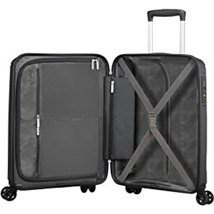 American Tourister Sunside Spinner Koffer, 55 cm, 35 Liter, Black – Bild 5