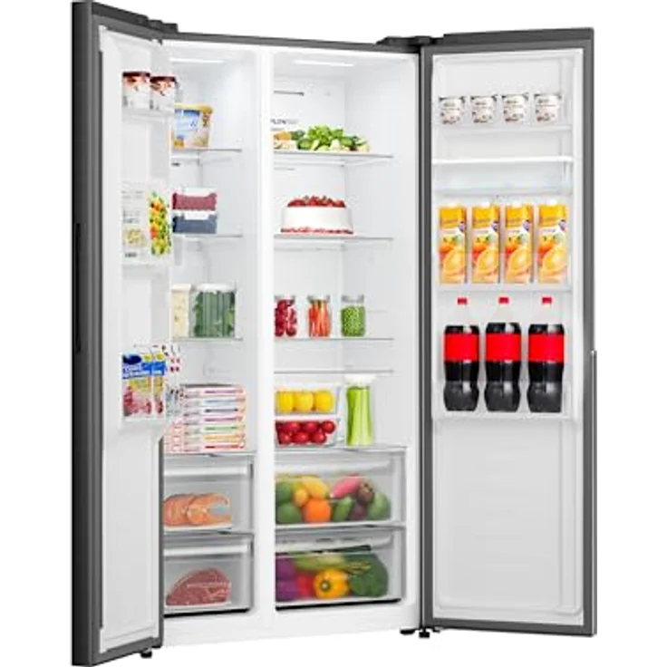 Gorenje NRS917E41BXWD R, Freistehender Side-by-Side Kühlschrank mit 347 l Kühl- und 197 l Gefriervolumen, Schwarz, LED-Display, 2 Türen, akustisches Warnsignal – Bild 12
