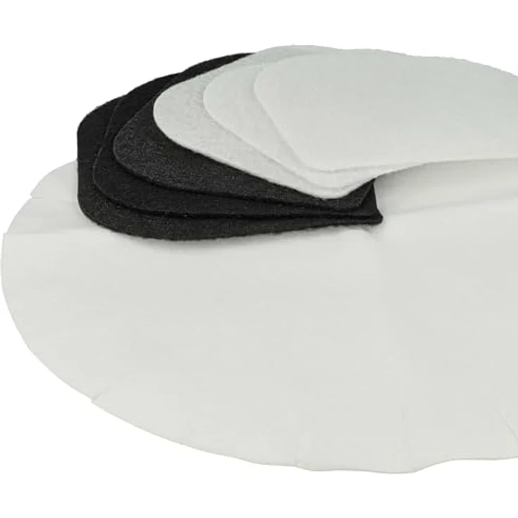 vhbw 12-tlg. Filter-Set für De Longhi 5525101500, 3x Kohlefilter schwarz, 3x Fettdunstfilter weiß, 6x Papierfilter weiß – Bild 7
