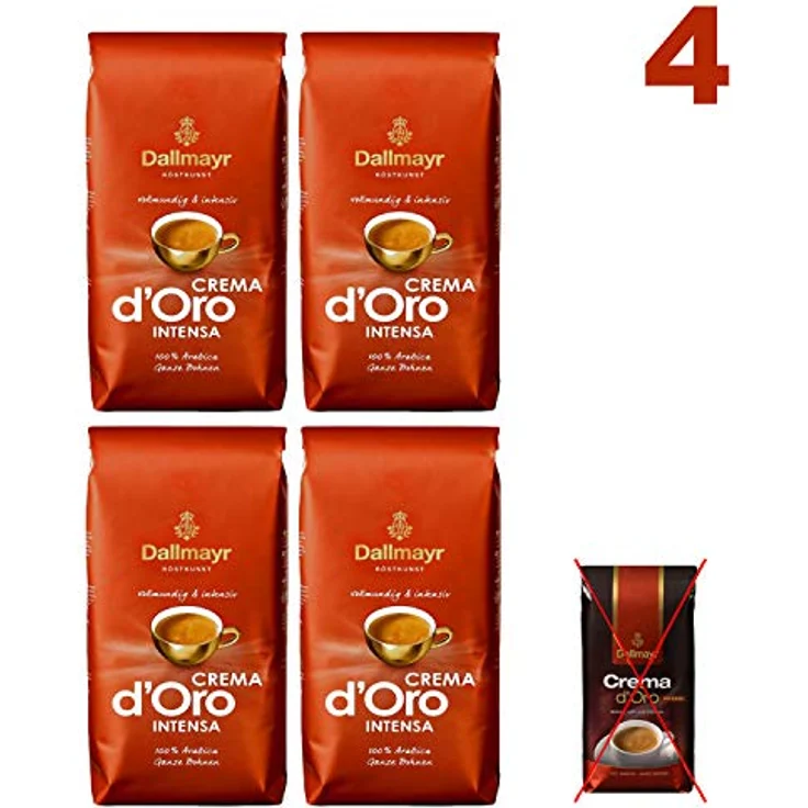 Dallmayr Kaffee Crema d'oro Intensa Kaffeebohnen, 1er Pack (1 x 1000g Beutel) – Bild 3
