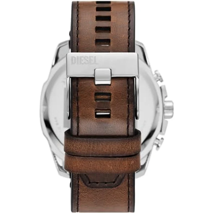 Diesel Watch für Herren Mega Chief Quarz/Chrono Uhrwerk 51 mm Gehäusegröße mit einem Lederarmband DZ4657 – Bild 3
