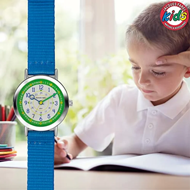 Jacques Farel Quarzuhr Happy Learning, Lernuhr, KOP 03, Blau, Kinderuhr - Preisvergleich – Bild 5