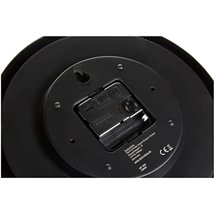 Technoline, WT 600 Wanduhr, Ø 25cm, Schwarz – Bild 4