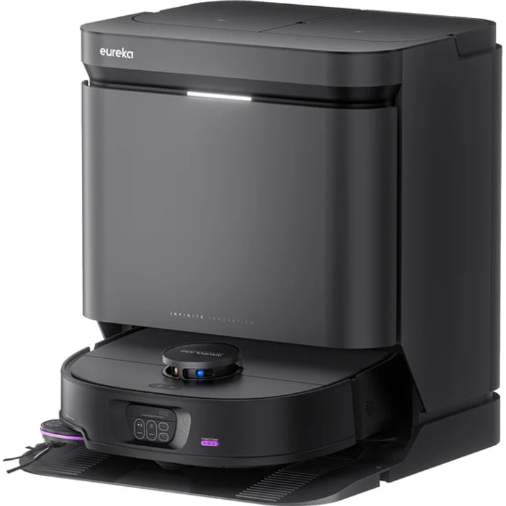 EUREKA J15 Max Ultra Roboterstaubsauger, 22000 Pa Saugleistung, Selbstreinigung mit heißem Wasser, Akku 6400 mAh, Allroad-Technologie, IntelliView AI 2.0