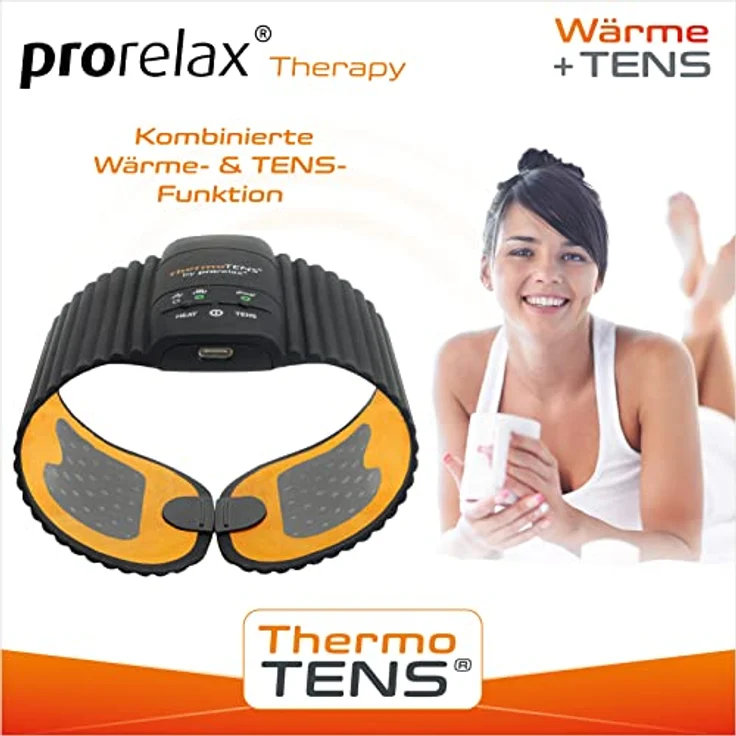 prorelax 15100 ThermoTENS | 3 in 1 Effektive Schmerztherapie | Wärme, TENS und Wärme + TENS | Medizinfreie + nebenwirkungsfreie Therapie und Regeneration | Individuell einstellbar | Wiederverwendbar – Bild 2
