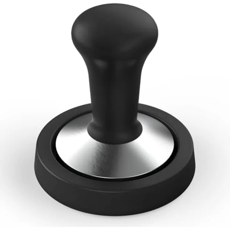 Xavax Tamping-Set 58 mm, Edelstahl mit rutschfester Tampermatte, Schwarz, Zubehör für Kaffeemaschinen