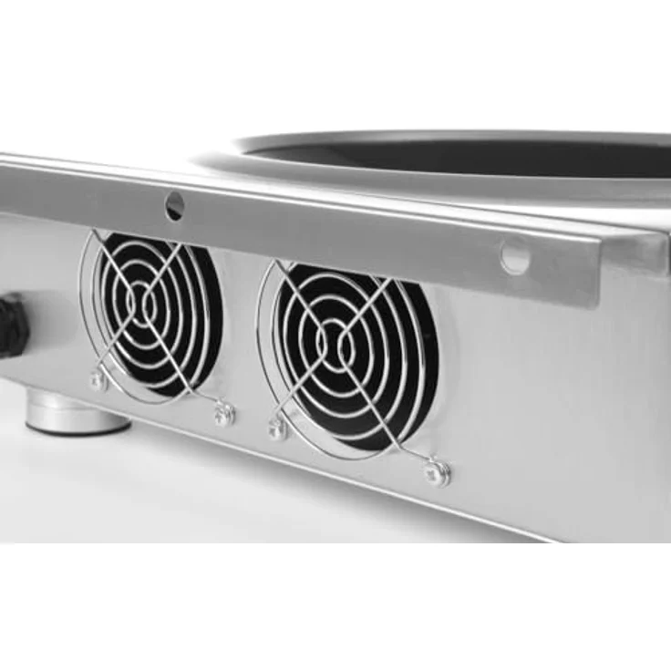 HENDI Induktionswok 3500W, Edelstahlgehäuse mit digitalem Leistungsregler, Maße 340x440x(H)120 mm – Bild 2