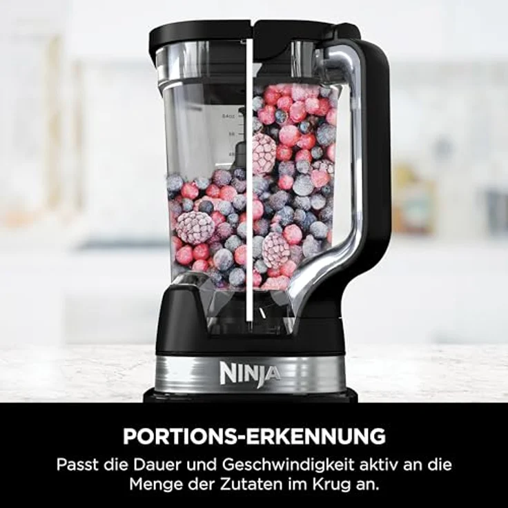 Ninja Detect Power Mixer Pro / Blender / Smoothie Maker, 1200 W, 2 L Krug, BlendSense-Technologie, schwarz – Bild 8