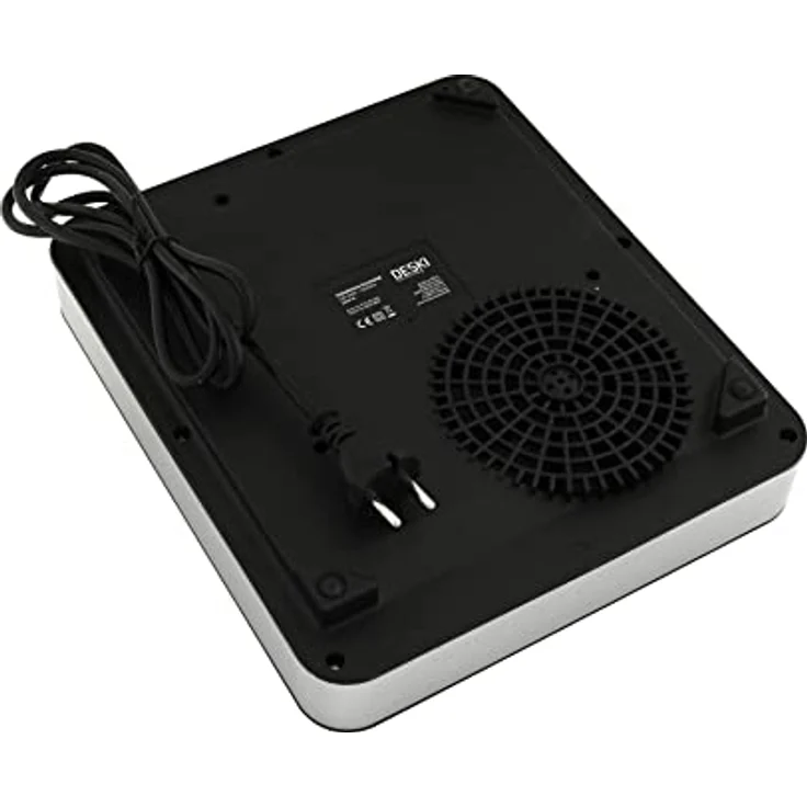 DESKI 613-401569 Induktionskochfeld 22 x 22 cm, Sensorsteuerung, 60-240°C, 4 Digitalanzeigen, 2000 Watt – Bild 5