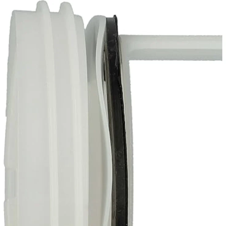 VHBW Flusensieb kompatibel mit Siemens WP12T225, WP12T227, WP12T254BY, WP12T254FN, WP12T284FF - 5,6 cm Durchmesser, mit Dichtungsring, schwarz/weiß – Bild 5