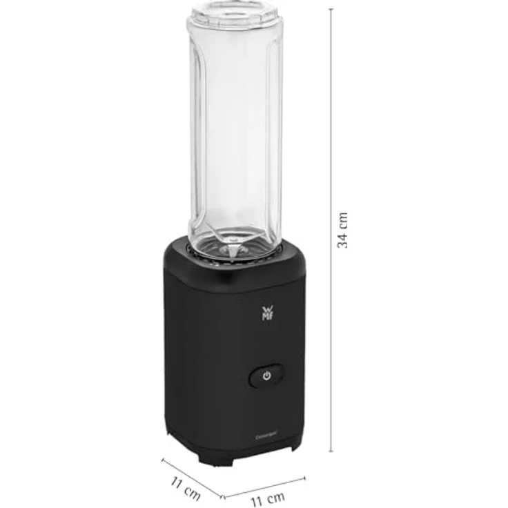 WMF Kult X Mix & Go, Smoothie Maker mit 300 Watt, 4 Edelstahlklingen, matt schwarz – Bild 2