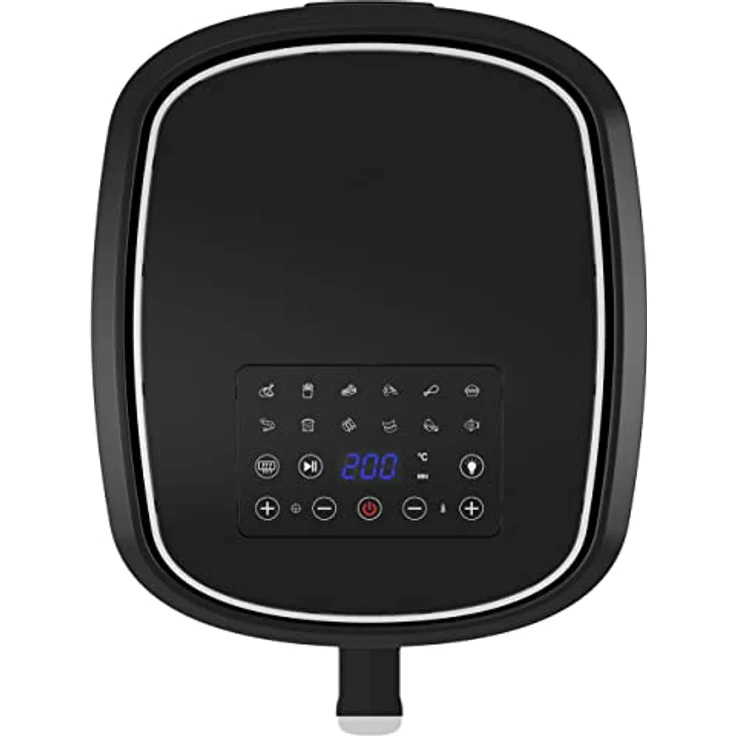 Melchioni Family GAIA, Heißluftfritteuse, 8 l / 2,5 kg, Touchscreen-Display, Schublade mit Sichtfenster, 1/60-Minuten-Timer, 13 voreingestellte Programme, 50–200 °C, Antihaft-Behälter, 1800 W – Bild 5