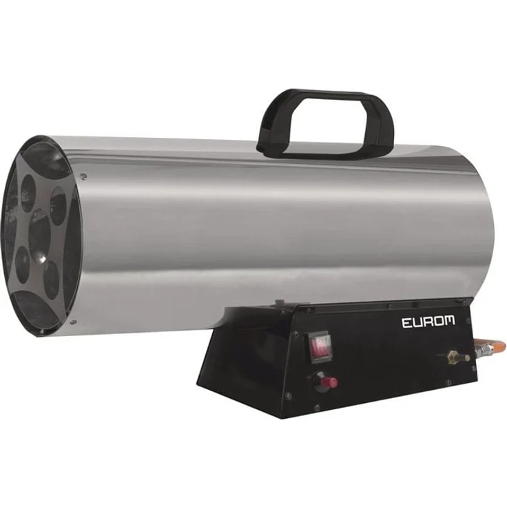 Eurom Gasheizer HKG30 DE, 30000 W (33 kW) mit 100% Wirkungsgrad, für Räume bis 350 m³, inkl. Schlauch und Regler