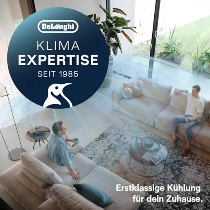 De'Longhi PAC EM90 Silent mobiles Klimagerät, weiß-schwarz – Bild 9