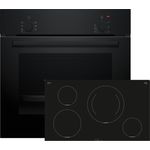 Bosch Einbau-Backofen-Set HBD214FB86, HBF010BA1 + PIE811BB5E, Einbau-Backofen mit Induktionskochfeld, 2 Jahre Herstellergarantie