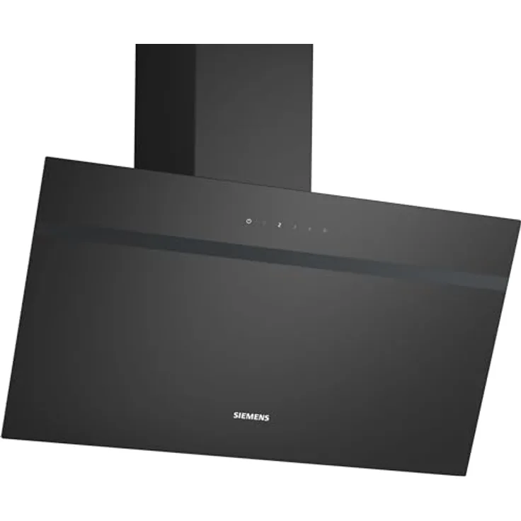 Siemens LC85KDK60 iQ100, Wandesse, 80 cm, Klarglas schwarz bedruckt, Intensivstufe mit automatischer Rückschaltung, touchControl, LED-Beleuchtung
