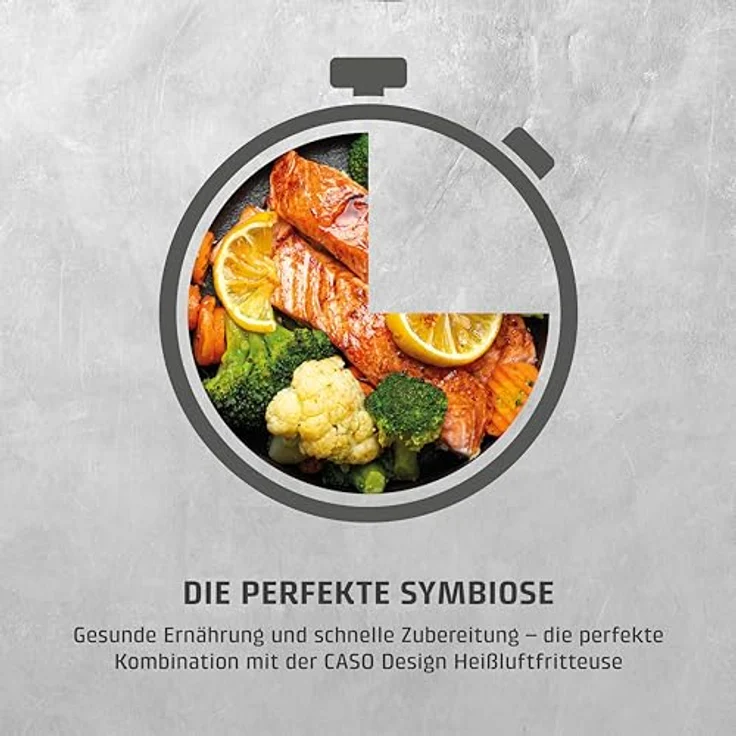 Caso Heißluftfritteuse 3186 Design AirFry DuoChef, 14 l Dual-Kammer, 2200 W, energiesparend und schnell – Bild 13