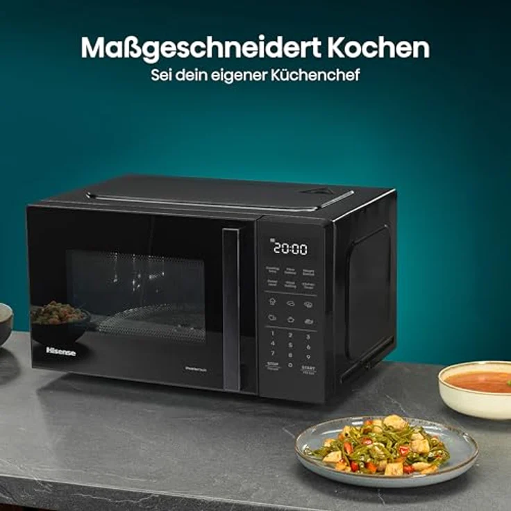 Hisense Mikrowelle H23MOBS4HI, Mikrowelle, 23 l, Schwarz, INVERTER-Technologie, 900 W, 10 Leistungsstufen – Bild 8