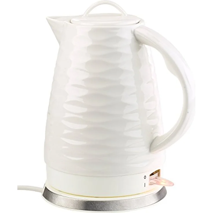 Rosenstein & Söhne Wasserkocher WSK 270.rtr, 1500W, 1,7L, Keramik, Porzellan, Kunststoff, weiß – Bild 2