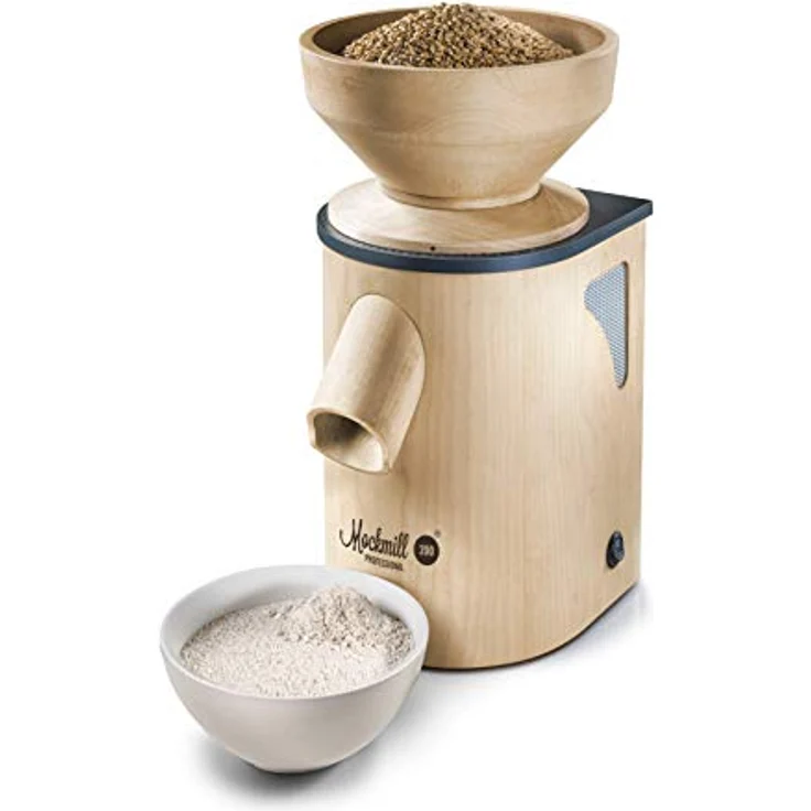 Mockmill Professional 200, elektrische Getreidemühle, 200 g/min, Dauerbetrieb, Buche, 600 Watt, natur – Bild 2