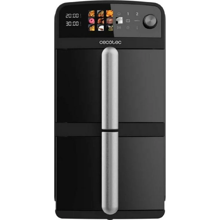 Cecotec Heißluftfritteuse Cecofry DuoLevel 10000, 2400 W, 10 L Kapazität, synchronisiertes Kochen, 10 Menüs, Touchpanel