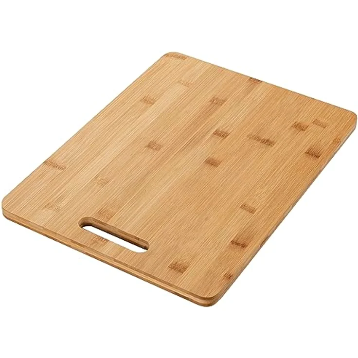 FLORINA 3-er Set Bambus-Schneidebretter CANADA I Natürliche Bambus-Schneideblöcke I Küchenbrett antibakteriell I Universalschneidebretter zum Schneiden von Käse, Fleisch, Obst, Gemüse – Bild 2