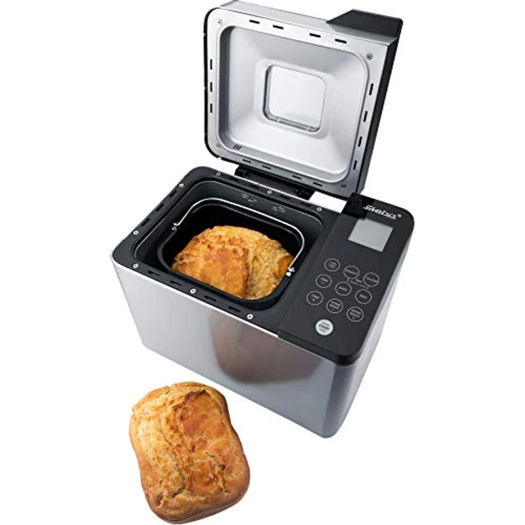 Steba BM 2 Brotbackautomat, 600W, 17 Programme,Touch-Control mit Display, Timer, edelstahl-schwarz – Bild 2