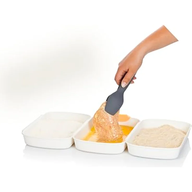 Tescoma Panier-Set mit Zange, Panierschalen 3-teilig groß – Bild 8