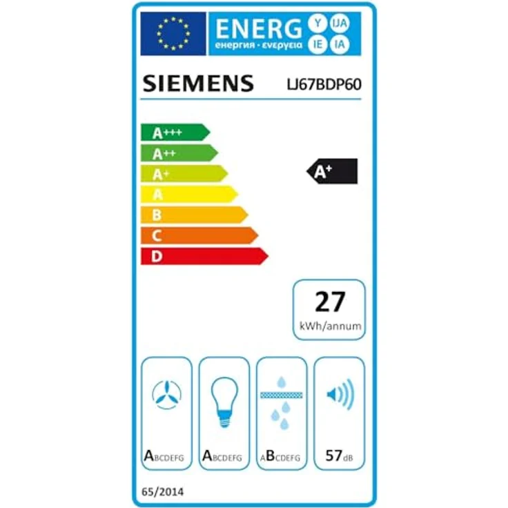 Siemens LJ67BDP60, iQ500 Integrierte Designhaube, 60 cm, Klarglas schwarz bedruckt, mattschwarz, mit Home Connect und dimmbarer LED-Beleuchtung – Bild 22
