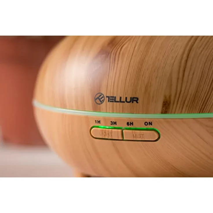 TELLUR Braun WiFi Smart Aroma Diffusor, 300ml, LED, Holz, 169 mm mit Stimmung LED-Beleuchtung – Bild 5